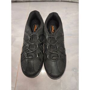 SafeTStep Women's Size 5.5W Black Slip Resistant Slip On Sneaker